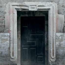 Antique stone wood door texture