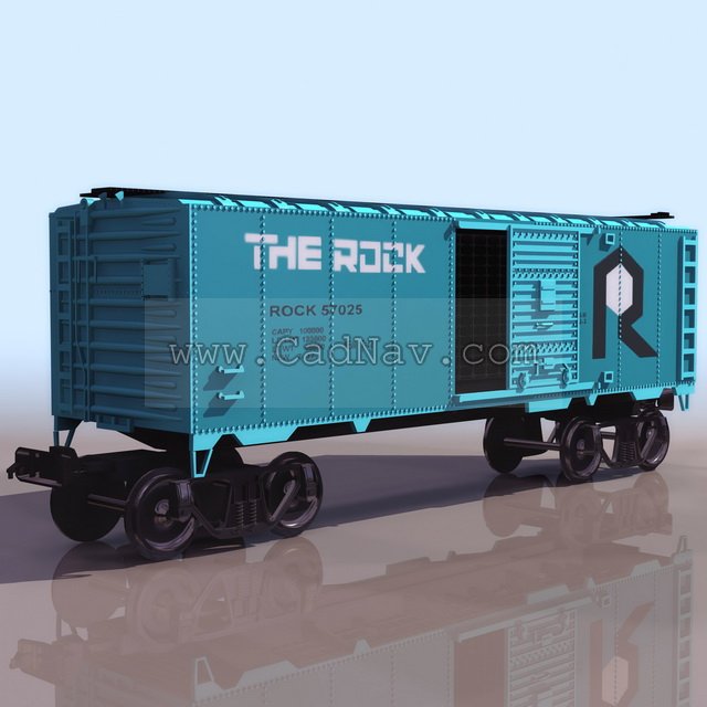 Freight Train 3d Model Free Download Cadnav