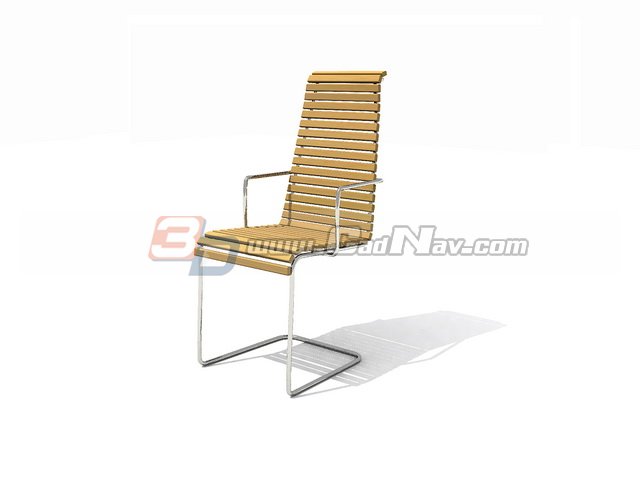 Garden Bamboo Lounge Chair 3d Model Cadnav