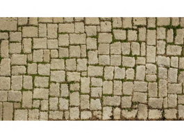 Old brick floor texture