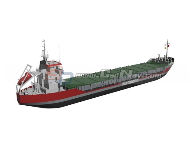 Bulk Carrier Cargo Vessel 3d Model Cadnav