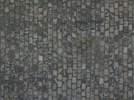 Blue brick ancient road texture
