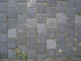 Decayed brick road texture