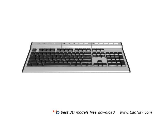 Multimedia Keyboard 3d Model Cadnav