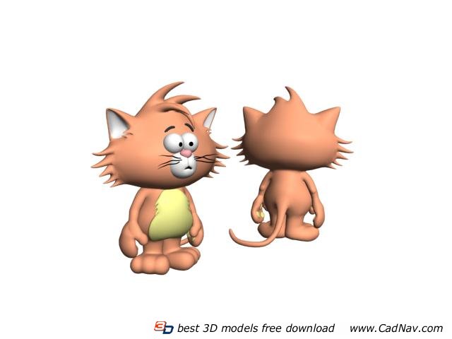 Animal Toys Cartoon Cat 3d Model Cadnav
