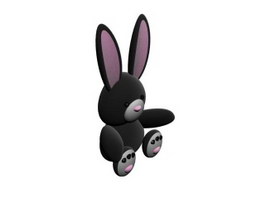 Stuffed Soft Animal Toy Rabbit 3d Model