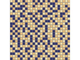 Blue and orange mixed mosaic pattern texture