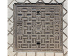 Sewer metal cover texture