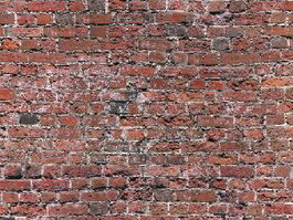 Old red brick wall HD texture