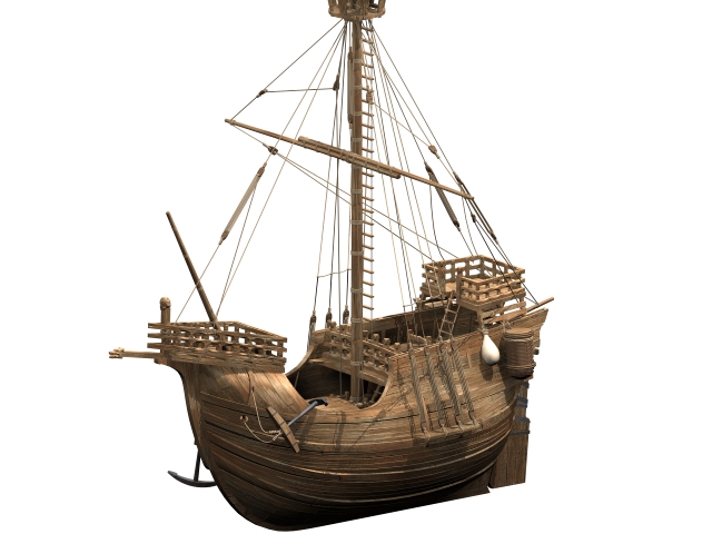 Oldest Fishing Ship 3d Model Cadnav