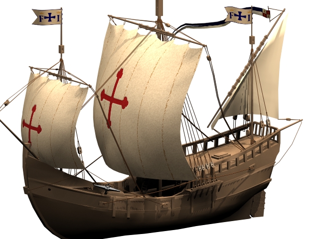 Pinta caravel 3d model 3dsmax files free download - modeling 10949 on ...