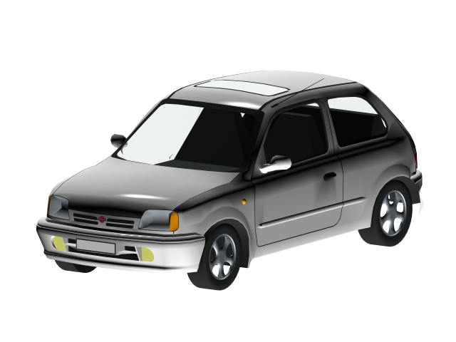 Nissan micra 3d model free #5