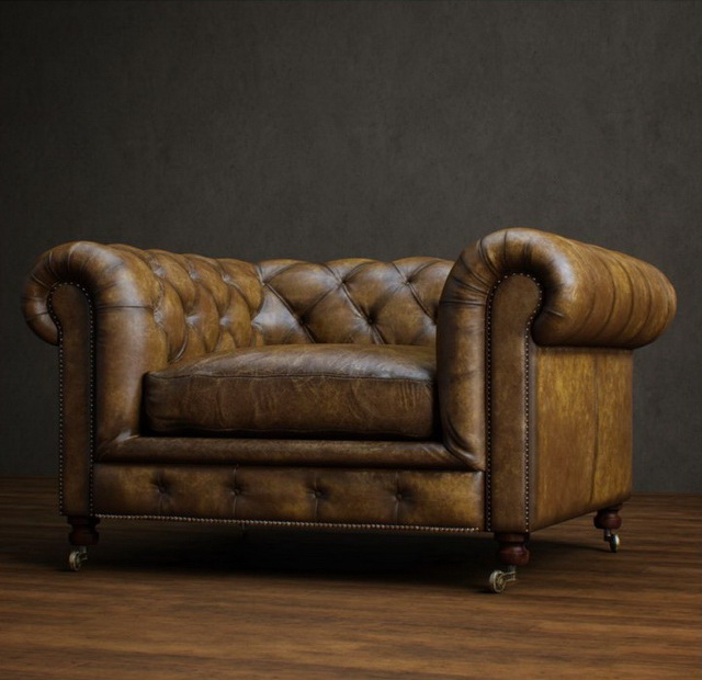 Chesterfield Sofa 3D Model Free Download