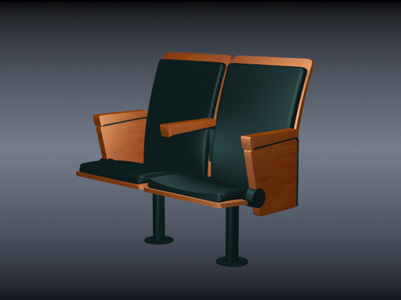 Auditorium Chair 3d Model Free Download Cadnav Com