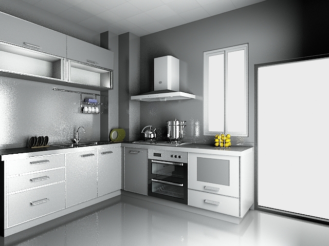 modern luxury kitchen design 3d model 3dsmax files free download