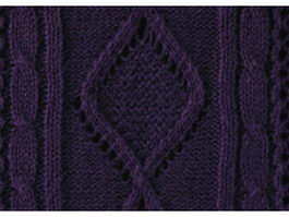 Indigo cable knitting pattern background texture