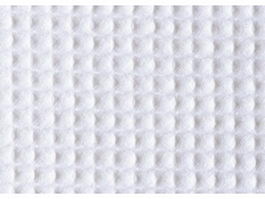 Close-up of white seersucker gingham texture