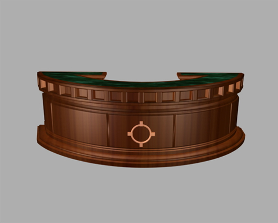 Curved reception desk furniture 3d model 3dsMax files Download eBook here 