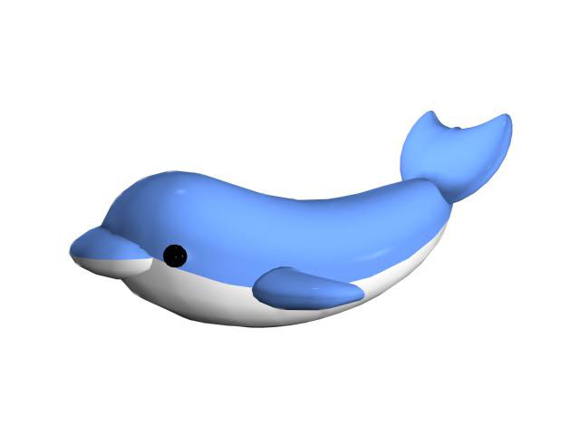 Cartoon dolphin 3d model 3dsMax files free download - modeling 18117 on