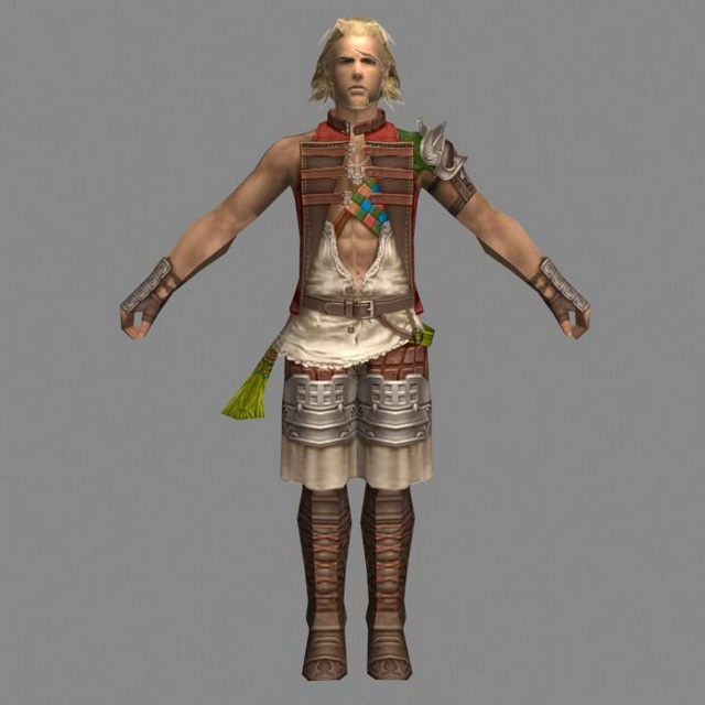 Girl character in Final Fantasy XII 3d model 3ds max files 