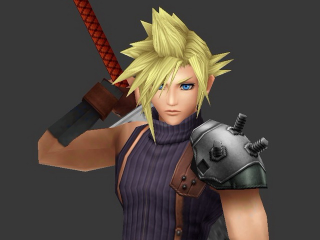 Cloud Strife - Final Fantasy character 3d model 3ds max files free