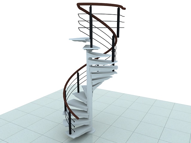 Spiral Staircase 3d Model Cadnav