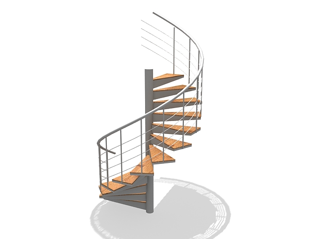 Interior Spiral Stair 3d Model Cadnav