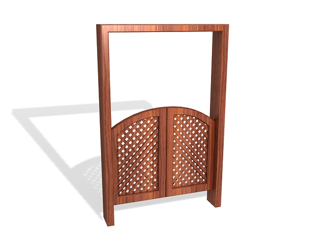 Double Swinging Bar Door 3d Model Cadnav