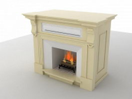 basalite fireplace 3d