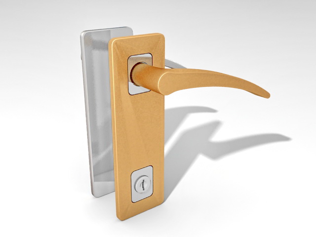 Lever Door Handles With Locks 3d Model Cadnav