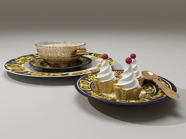 Gelato and coffee 3d model 3ds Max files free download ...