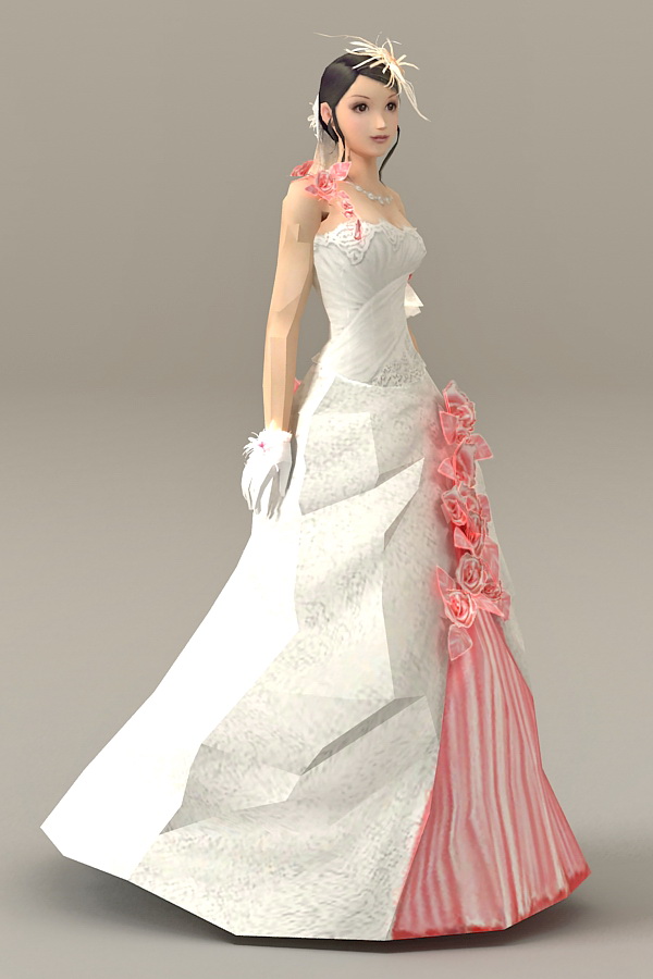 Beautiful Bride 3d model 3ds Max files free download modeling 37630 on CadNav