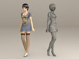 drawing mannequin 3d model