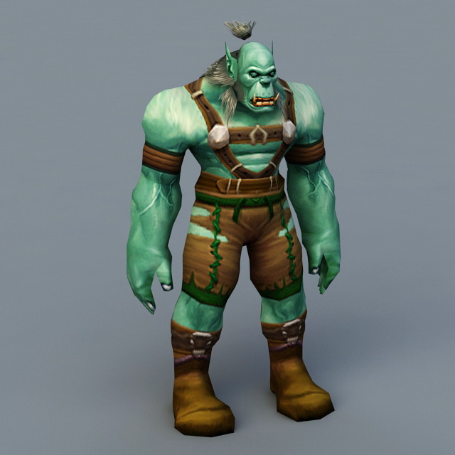 Warcraft Orc 3d Model 3ds Max Files Free Download Modeling 40768 On Cadnav 