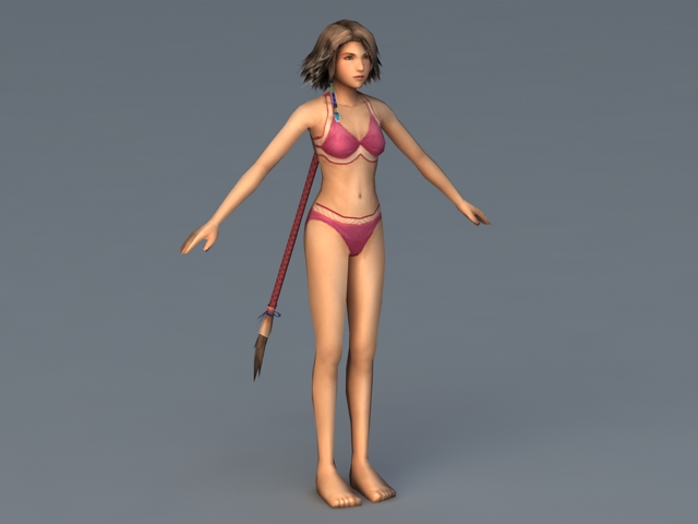 lara croft 3d model