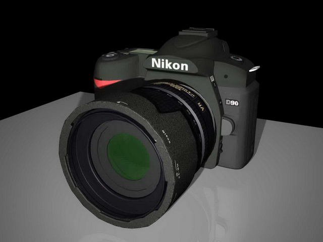 Nikon D90 Camera 3d model Maya files free download ...