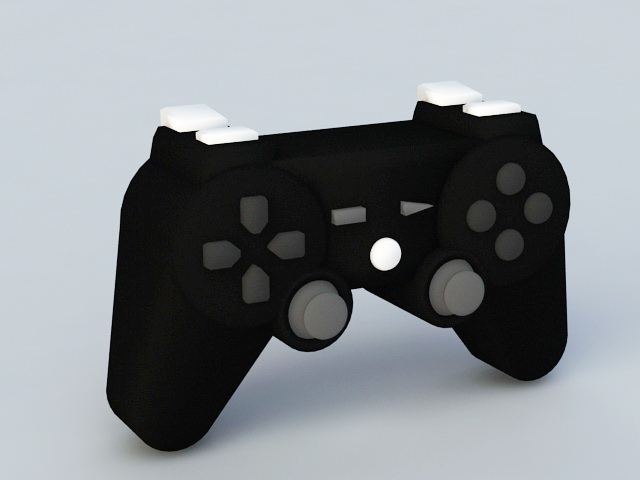 Video Game Controller 3d model Blender,Autodesk FBX,Object files free