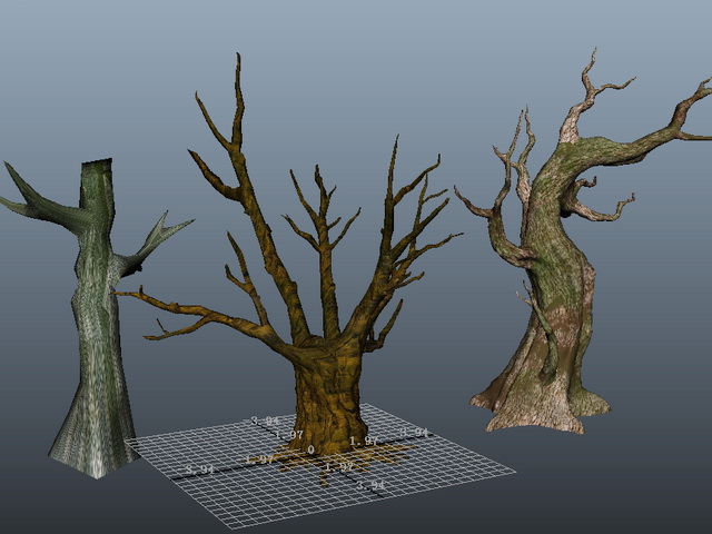 Dead Trees 3d Model Cadnav