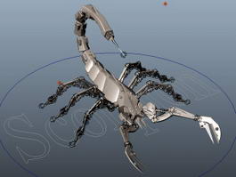 Robot Scorpion Rig 3d preview