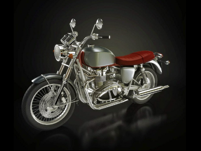 3dSkyHost: Cruiser Motorcycle 3D Model