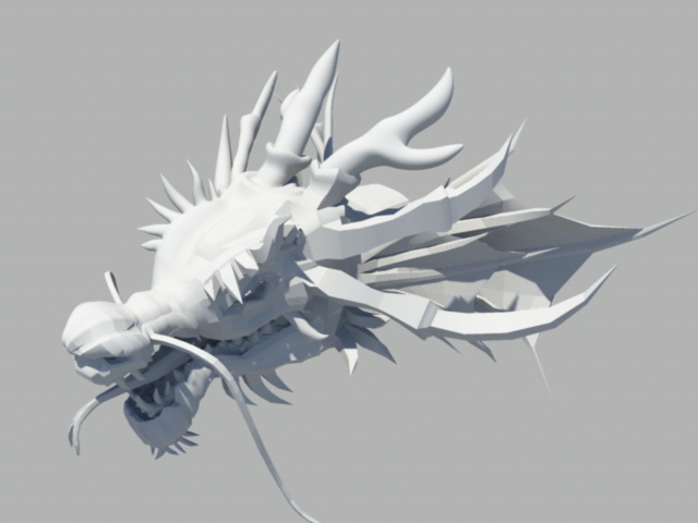 Dragon Head 3d Model Cadnav