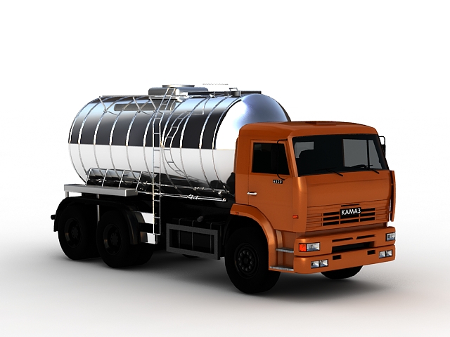 3dSkyHost: Oil Tanker Truck 3D Model