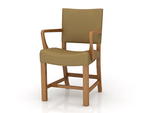 Wooden Arm Chair 3d model 3ds Max files free download ...