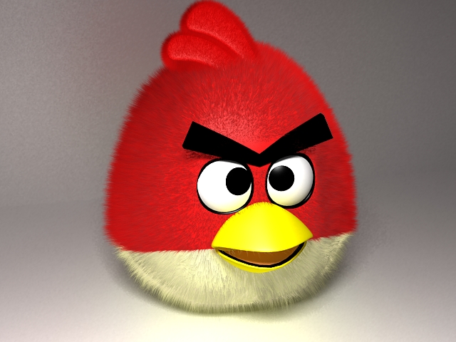 angry birds red plush toy