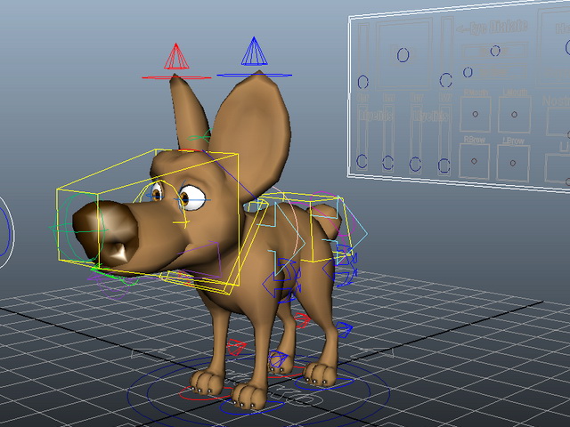 Cartoon Dog Rig 3d Model Cadnav