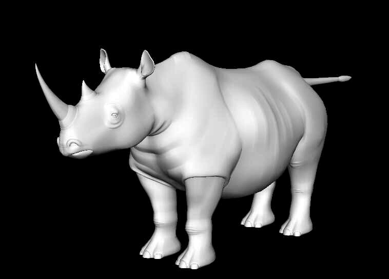White Rhino 3d Model Cadnav