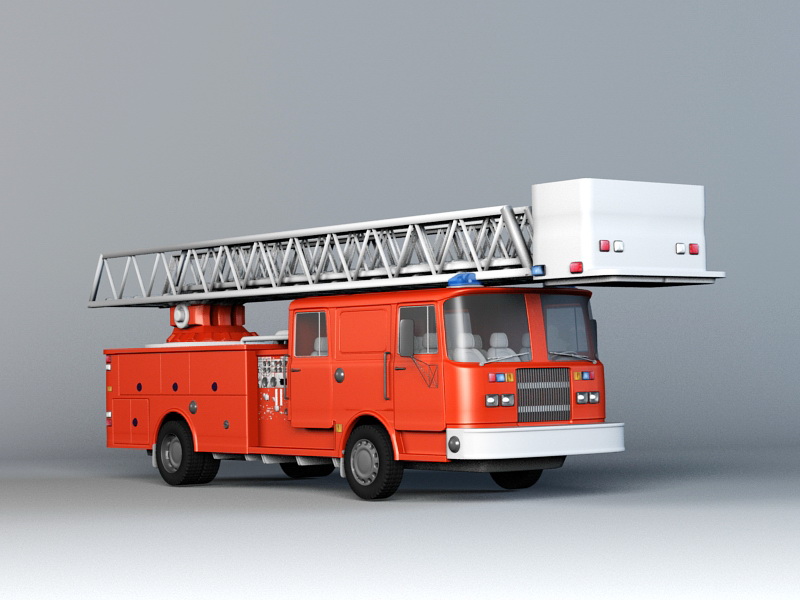 3dSkyHost: Fire Truck 3D Model