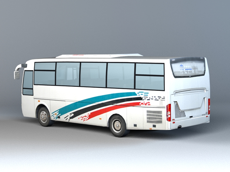 3dSkyHost: Coach Bus 3D Model
