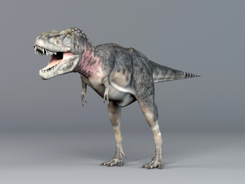 Tarbosaurus Dinosaur 3d model 3ds Max files free download - modeling