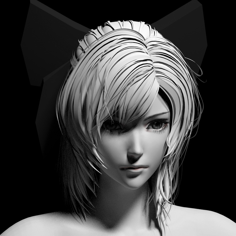 Anime Girl Head 3d model Maya files free download - modeling 46459 on